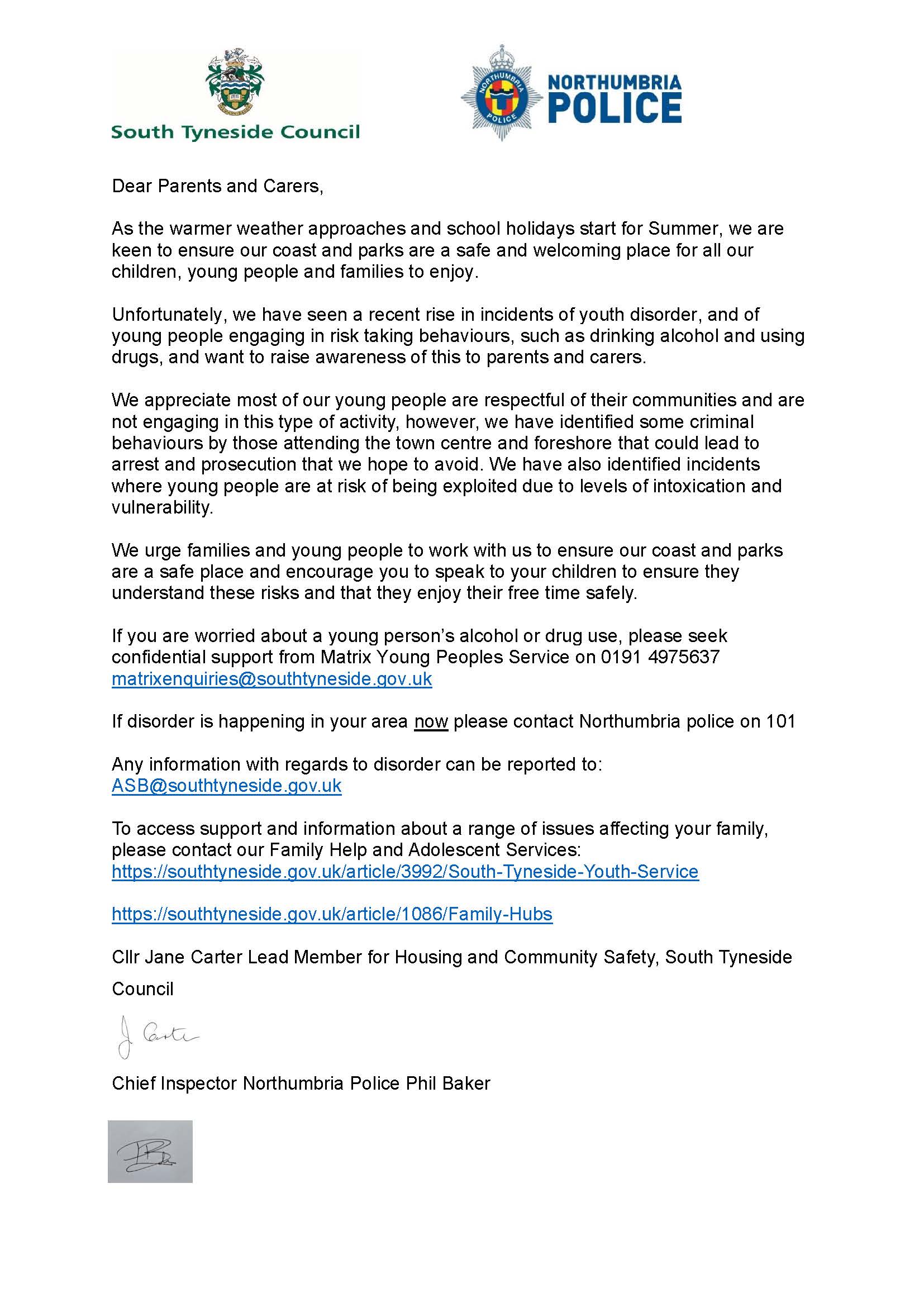 Information for parents final summer 25