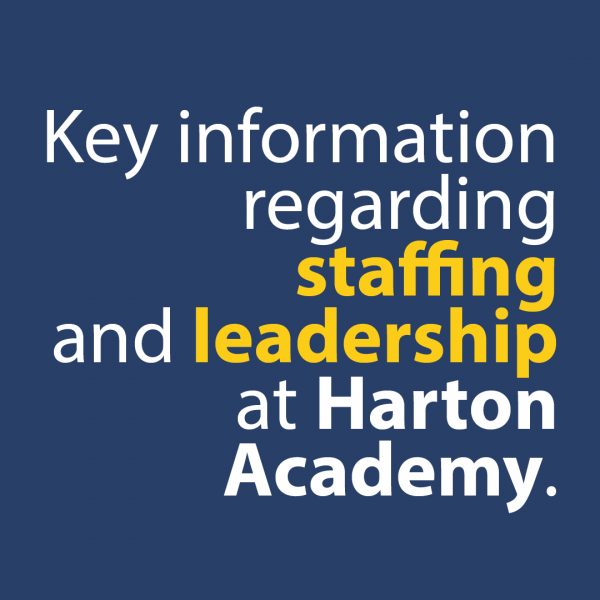 Update on staffing and leadership
