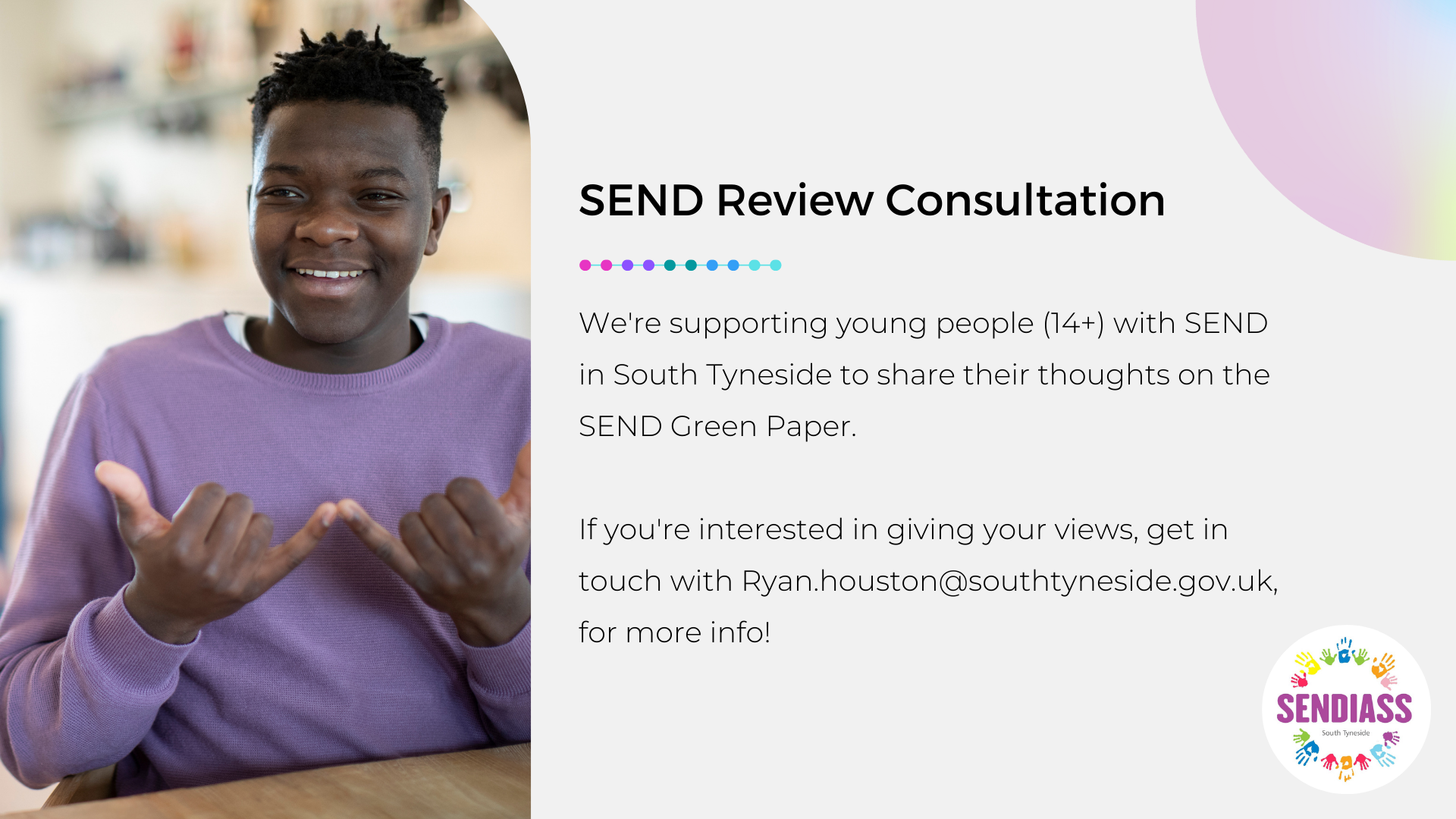 SEND Review Consultation - Social Media Post