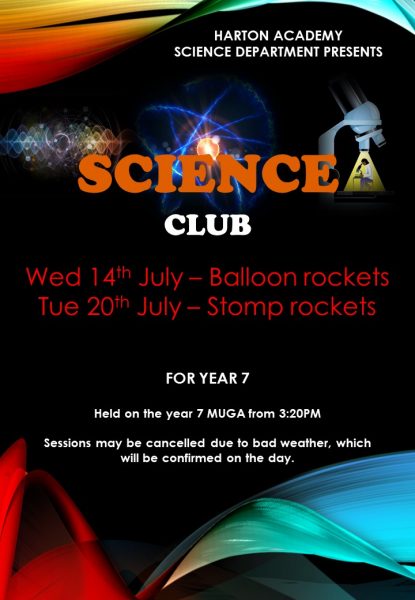 Science Club upcoming