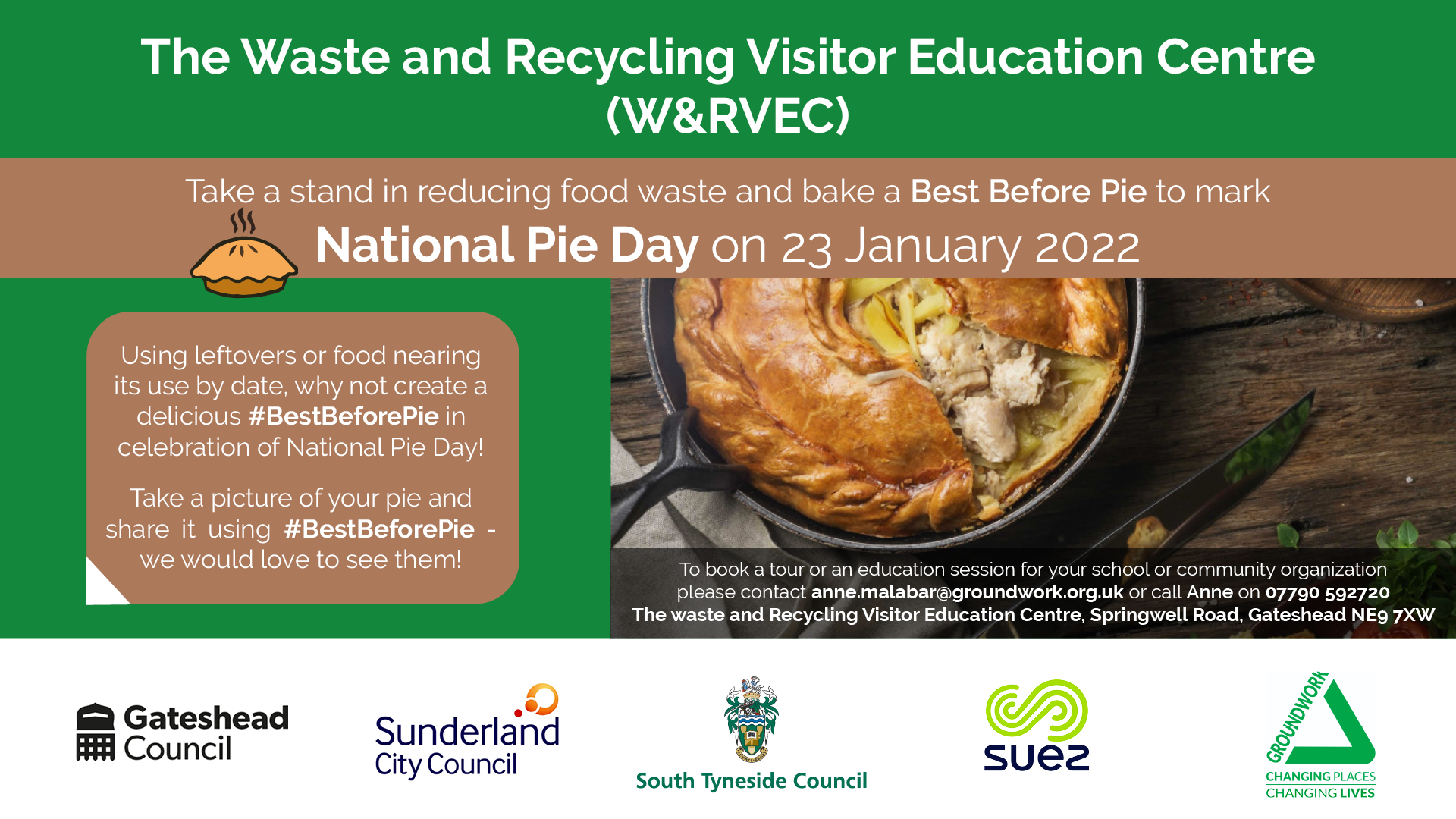 Reduce Food Waste - support National Pie Day