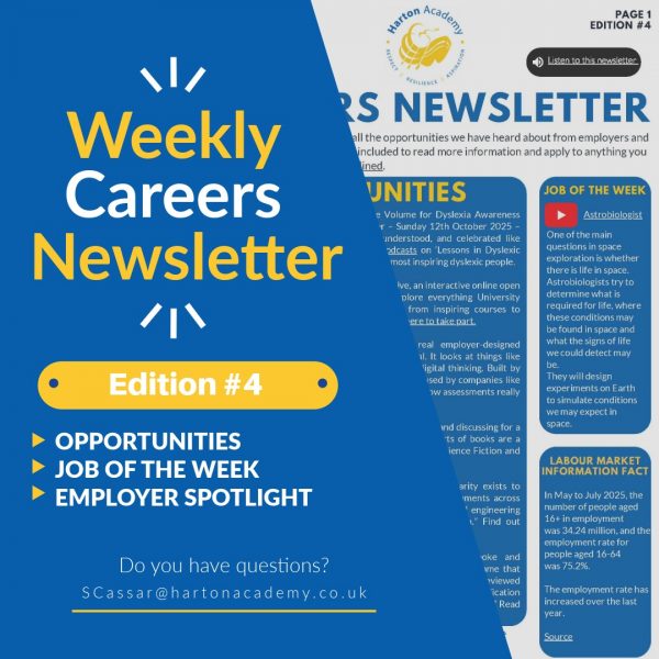 Weekly Careers Newsletter SQ